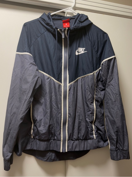Nike Jackets & Blazers - Nike Navy Pullover Track Jacket with Hood